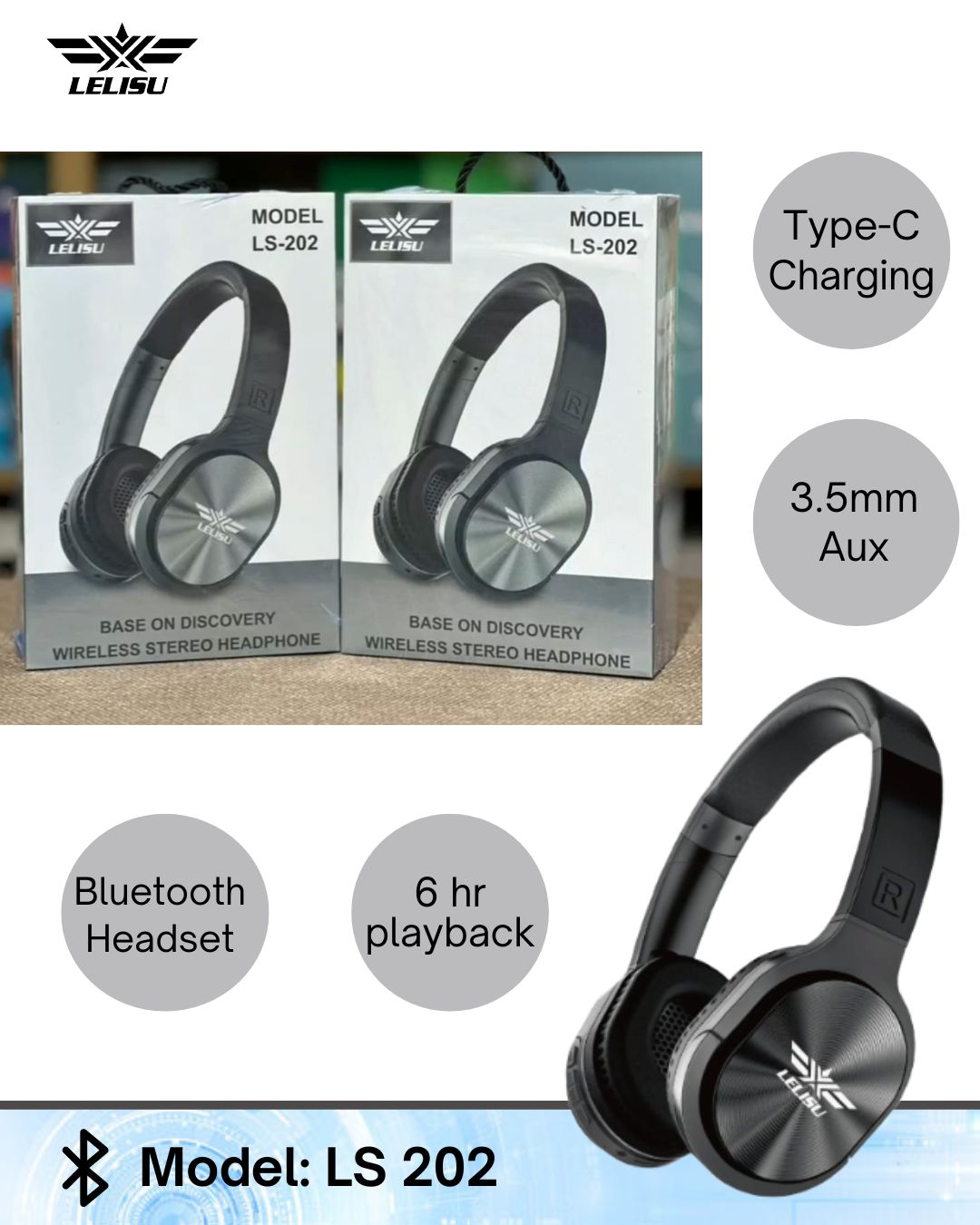 LS 202 Bluetooth headphone