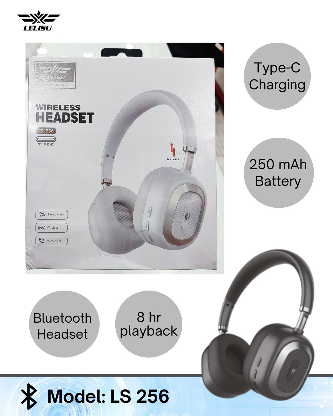 LS 256 Bluetooth headphone