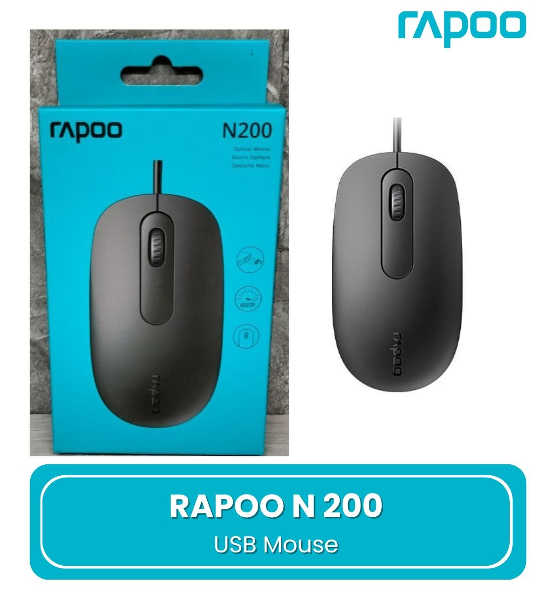 Rapoo N200 - Mouse USB